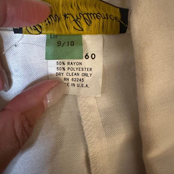 VNTG Positive Influence Cream/Brown Western Style Belted Short Sleeve Dress- S - Picture 4 of 14